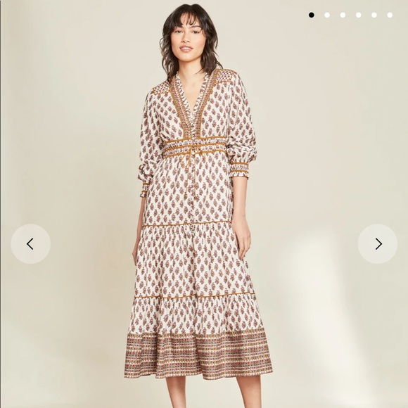 NWT Veronica Beard- ALESSANDRA BOHO-FLORAL DRESS Size 00 - Picture 1 of 13